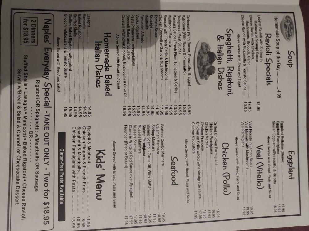 Pasquale's Naples Pizza and Pasta Menu image 3